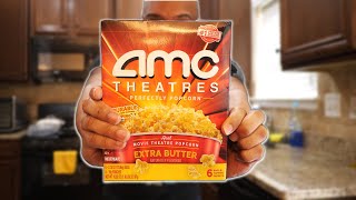 AMC Theaters EXTRA Butter Microwave Popcorn Review [upl. by Rehpotsirhc]