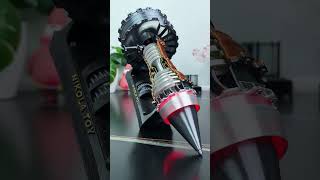 Complete the overall aircraft turbojet model automobile turbofan aviationmachine diytoys [upl. by Dressel]