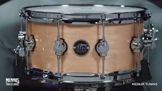 DW 14x65 Performance Series Maple Snare Drum  Natural DRPL6514SSNA [upl. by Eyllib]