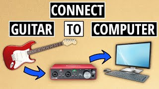 Recording Electric Guitar With Audio Interface To Computer Full Setup [upl. by Ricoriki]