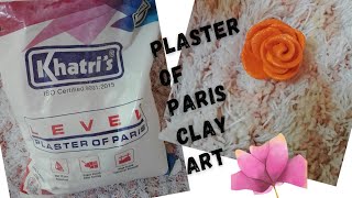 Plaster of paris recipe  Homemade clay craft clay Suzels KreativeCraft [upl. by Enerak72]