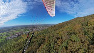 Paragliding Ölberg Schriesheim  20 Grad im Oktober  Insta 360  BGD Anda 21102024 [upl. by Ines]