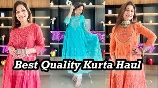 Best Quality Kurtas From Amazon  Kurta Haul  ft Rangita  Thehopestory [upl. by Teresita]