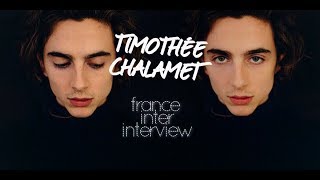 Timothée Chalamet French Radio Interview [upl. by Idroj]