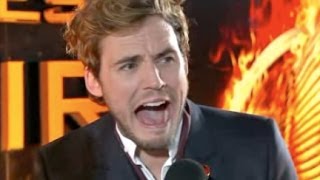 Sam Claflin Interview at Catching Fire UK Premiere [upl. by Valentine]