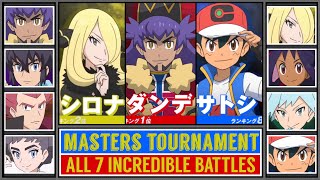 Pokémon Masters Tournament  ASH vs LEON amp All Battles [upl. by Olumor]