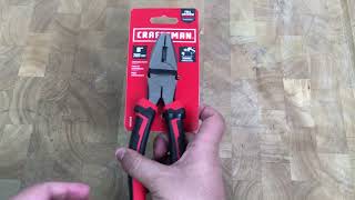 Craftsman 8quot Linesman Pliers Unboxing [upl. by Antonetta]