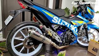 Satria Fu Fi cek sound Lone Rider trioval  Belang R150 Raider F150 [upl. by Roseanne773]