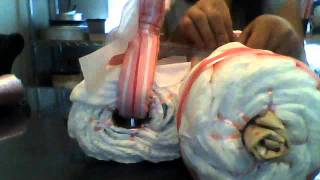 How to make a bike diaper cake tutorial 2 [upl. by Kai]