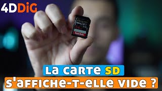 Comment réparer une carte SD pleine mais vide  Réparation de la carte SD ？ [upl. by Aidnama]