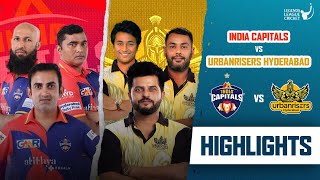 Raina  Gambhir rivalry  Match Highlights  Urbanrisers VS Capitals  Legends League Cricket 2023 [upl. by Itnaihc]