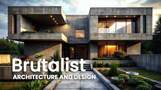 Brutalist Architecture  Brutalist Interior Design  Brutalist House amp Exterior Design [upl. by Katherine]