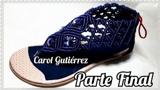 Sandalias Azul marino 2da parte sandaliasmacrame [upl. by Glynda]