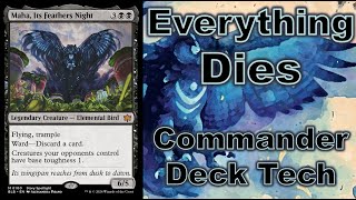 Maha Its Feathers Night Commander Deck Tech First Thoughts Bloomburrow Mono Black Removal Mean Owl [upl. by Dyche]