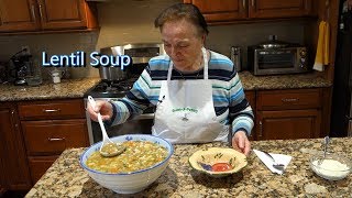 Italian Grandma Makes Lentil Soup [upl. by Allista]