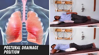 Postural Drainage Position Take out Cough from Chest बलगम निकालने की एक्सर्साइज़ [upl. by Martelle450]