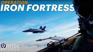 Virtual Air Fighters  DCS Cinematic  Operation Iron Fortress [upl. by Evilo764]