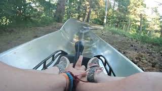 Rodelbahn toboggan run Duinrell Netherlands August 2024 [upl. by Ahcmis]