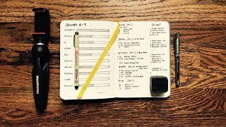 A Minimalist Bullet Journal Week The 10 Blocks of Time Productivity Planning [upl. by Anaeerb]