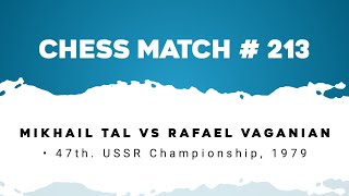 Mikhail Tal vs Rafael Vaganian • 47th USSR Championship 1979 [upl. by Tannenwald]