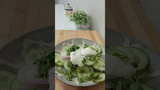 Cucumber salad 🥗 shorts shortvideo salad food [upl. by Eidaj]