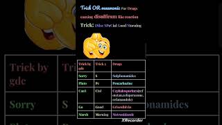 mnemonics 🥳😍 for drug causing disulfiram like reactions🍺 gpat [upl. by Attevad]