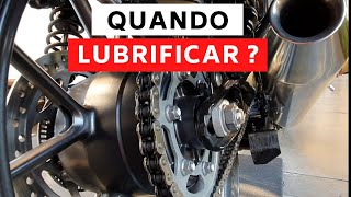 QUANDO LUBRIFICAR A CORRENTE DA MOTO [upl. by Main219]