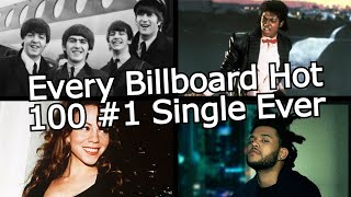 Every Billboard Hot 100 1 Single Ever 19582024 [upl. by Kramal45]