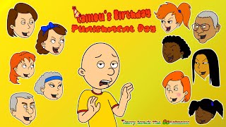 Caillou Gets Grounded Caillous Birthday Punishment Day [upl. by Aivataj554]