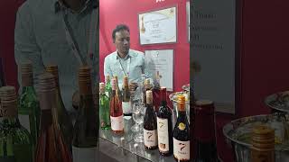 7 Peaks wine from Nashik tasting…strawberrywine indianvines indianVineyards winelovers [upl. by Ejrog]