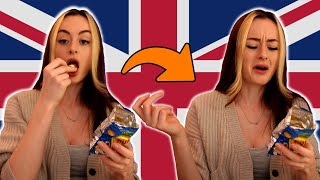 British Crisps are WEIRD FLAVOURS [upl. by Hceicjow]