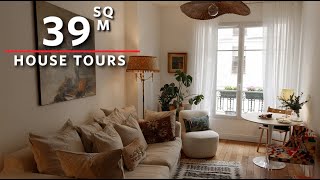 Tour an Interior Designers 39m² Paris apartment a One Bedroom in Central Paris [upl. by Janifer532]