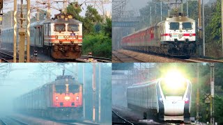 12 in 1 High Speed Trains on Delhi Agra Section  Vande Bharat Gatiman Shatabdi Rajdhani Express [upl. by Anevad]