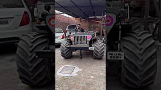 Landi Jeep Most Crazy Modifications 😱🔊  modifficationfactshortsmodificationjeepshorts [upl. by Longo]