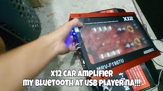 Mura to Lazada X12 MRVF1907U may bluetooth and USB player na caraudio amplifier fyp audio diy [upl. by Johppa]