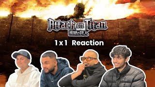 FIRST TIME WATCHING ANIME  Attack on Titan 1x1 quotTo You in 2000 Yearsquot Reaction [upl. by Bradwell]