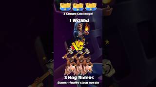 Can 3 Hog Riders take the 3 Crown despite Wizard’s splash damage [upl. by Moht297]