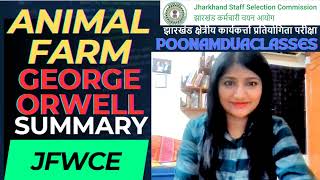 Animal Farm George Orwell Novel JFWCE ENGLISH LITERATURE VIDEO Lecture classes by Poonam Dua [upl. by Lanni61]