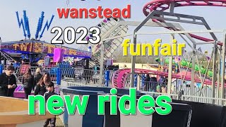 Biggest Funfair at East London  Wanstead Flats Fun Fair  April 2023 The best funfair Rides London [upl. by Ahsienyt]