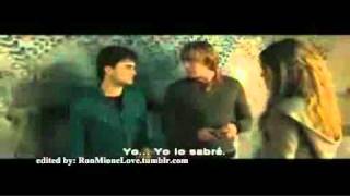 Ron and Hermione Deleted Scenes from Deathly Hallows Part 2 [upl. by Naujat]