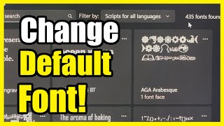 How to Change the Default Font on your Windows 11 PC Settings Tutorial [upl. by Armillda651]