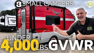 Small Campers Under 4000lbs GVWR  2024 Models [upl. by Bayless]