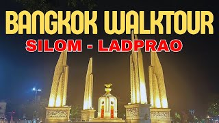 🇹🇭Bangkok Walk Tour  Silom Area and Central Ladprao CentralWorld Bangkok Thailand Silom [upl. by Mallina485]