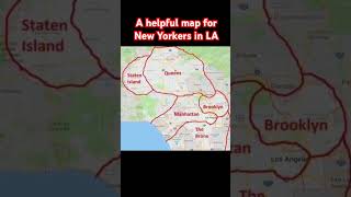 A helpful map for New Yorkers in LA [upl. by Sedgewake935]