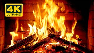 🔥 Cozy Fireplace 4K 12 HOURS Fireplace with Crackling Fire Sounds Crackling Fireplace 4K [upl. by Ayotal]