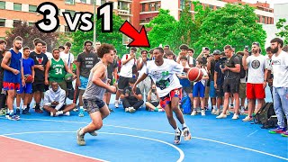 The SHIFTIEST Player Online vs 3 PARK HOOPERS [upl. by Kumar]