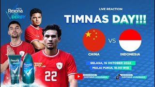 THE DERBY S2 EPS 28 LIVE REACTION TIMNAS DAY  CHINA VS INDONESIA [upl. by Erdnaxela492]