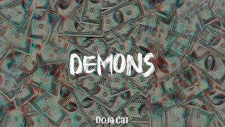 Doja Cat  Demons lyric video [upl. by Earesed]