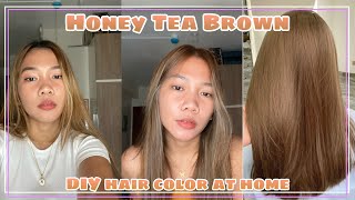 HONEY TEA BROWN HAIR COLOR  USING BREMOD [upl. by Aileda311]