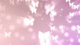 Seamless Pink Butterflies Free Background Videos No Copyright  All Background Videos [upl. by Simdars]